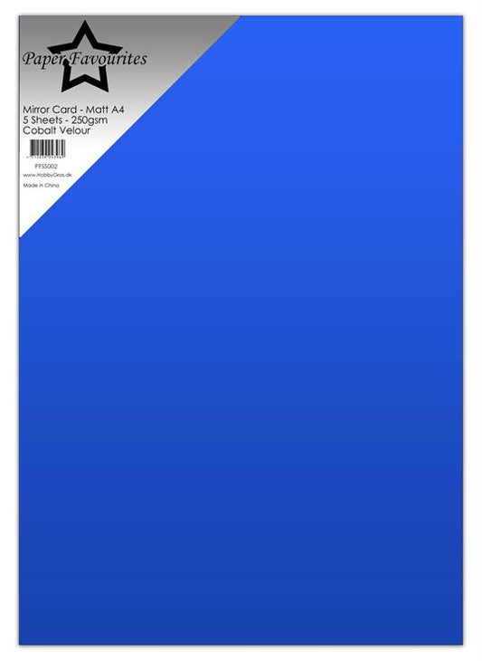 Paper Favourites Mirror Card Mat "Cobalt  Velour"
