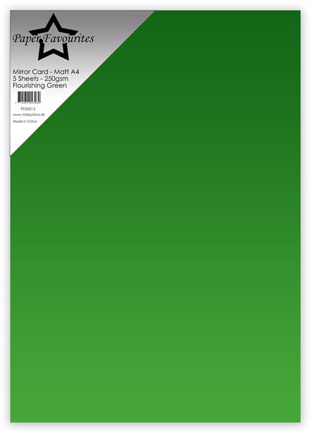 Paper Favourites Mirror Card Mat "Flourishing Green"