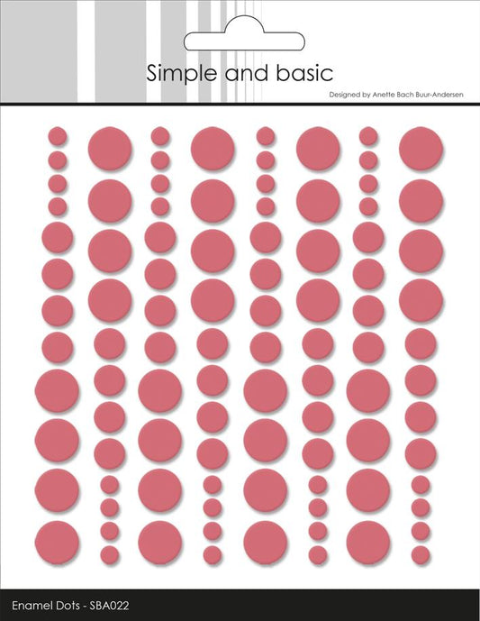 Simple and Basic Enamel Dots "English Rose"