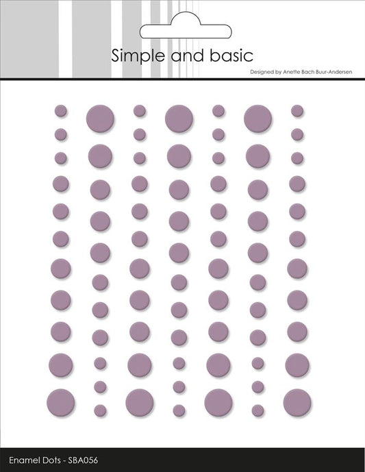 Simple and Basic Matte Enamel Dots "Heather