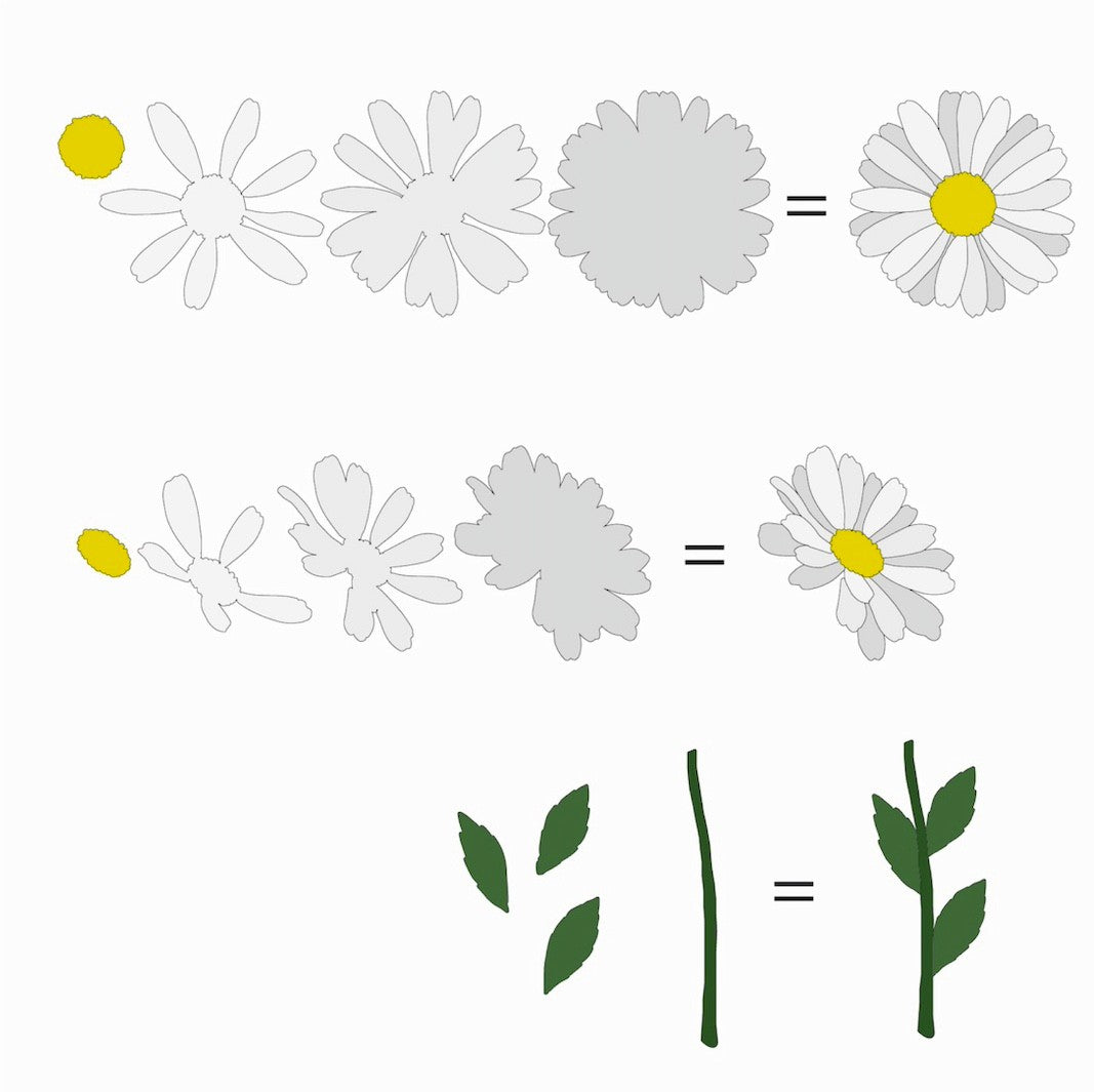 Dies Made With Love - Flowers - Daisies